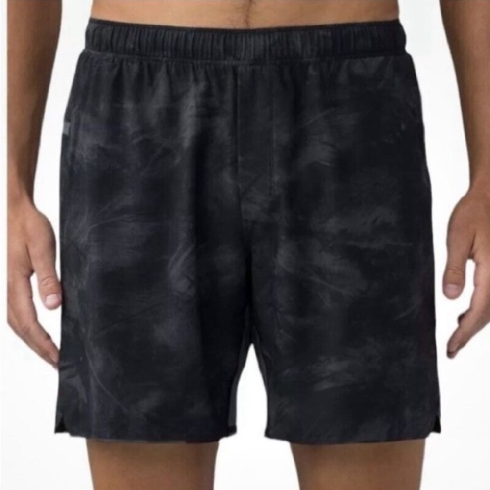 Lululemon men’s surge linerless 7” short off shore graphite black 37449